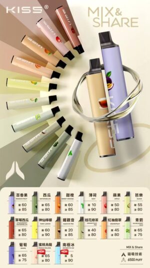 KIS5鎧斯5號拋棄式6500口🪄口味變化多達120種(限量販售)